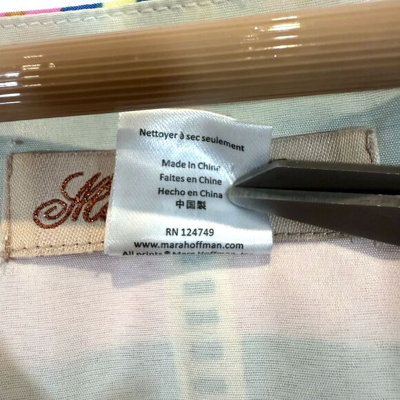 Mara Hoffman Dress Tunic Riser Rainbow Lined Geometric Colorful Bright M - Picture 10 of 10